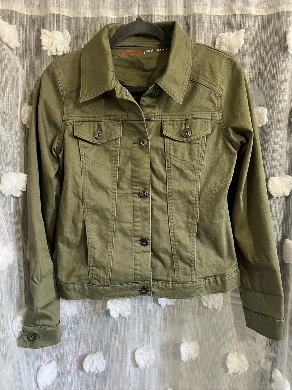 Wrangler Olive Green Women's Denim Jacket
